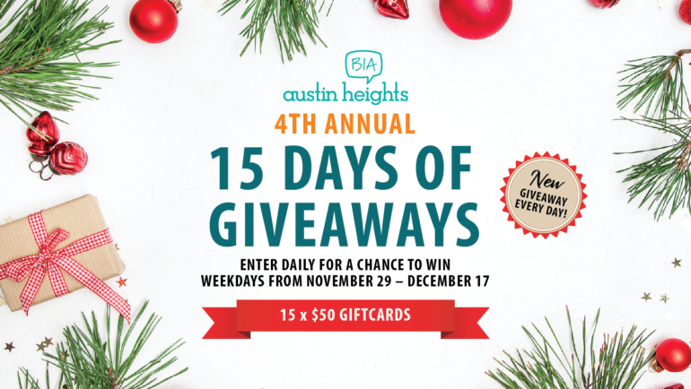 15 Days of Giveaways