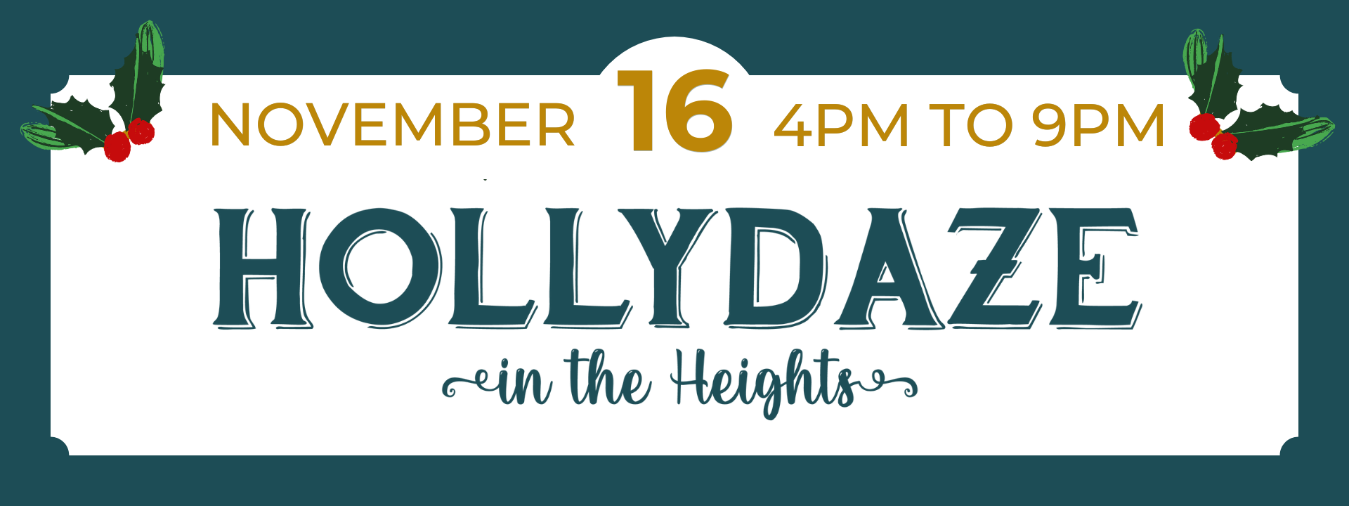 HollyDaze in the Heights November 16